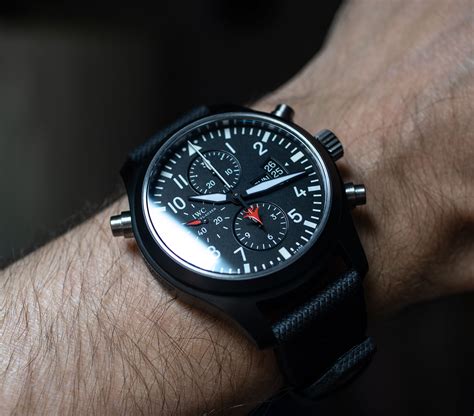 iwc top gun 3799-01|Owner Review: IWC Pilot’s Watch Double Chronograph Top Gun.